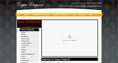 Desktop Screenshot of copperelegance.com