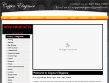 Tablet Screenshot of copperelegance.com